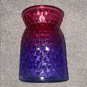 Mainstays Pink and Purple Ombre Textured Glass Vase
